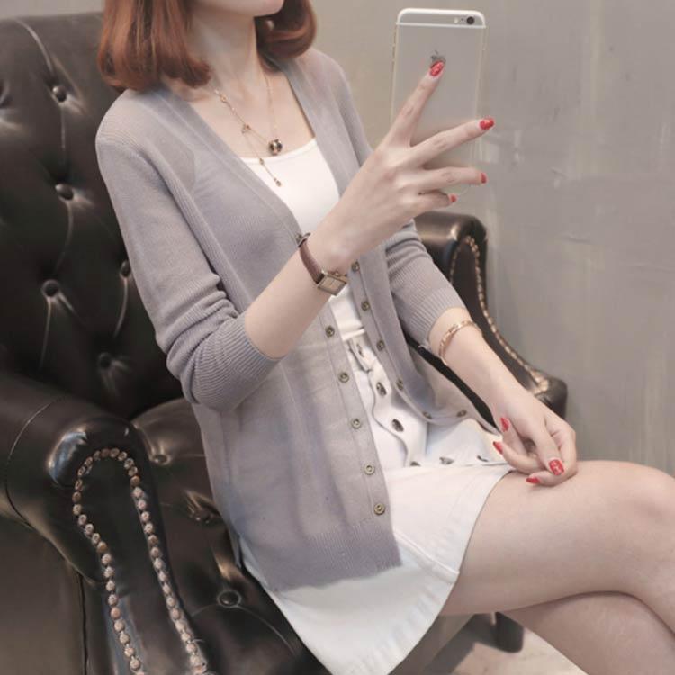 サマーカーディガン レディース ニットカーディガン カーディガン Vネック 長袖 薄手 リブニット 薄手ニット 肩掛け 冷房対策 トップス ゆったり |  | 01