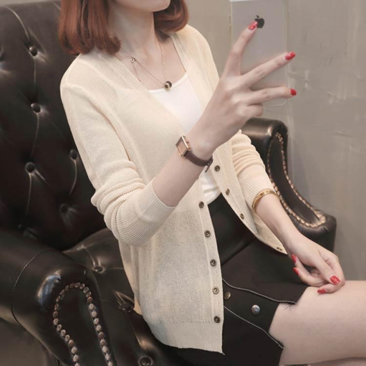 サマーカーディガン レディース ニットカーディガン カーディガン Vネック 長袖 薄手 リブニット 薄手ニット 肩掛け 冷房対策 トップス ゆったり |  | 02