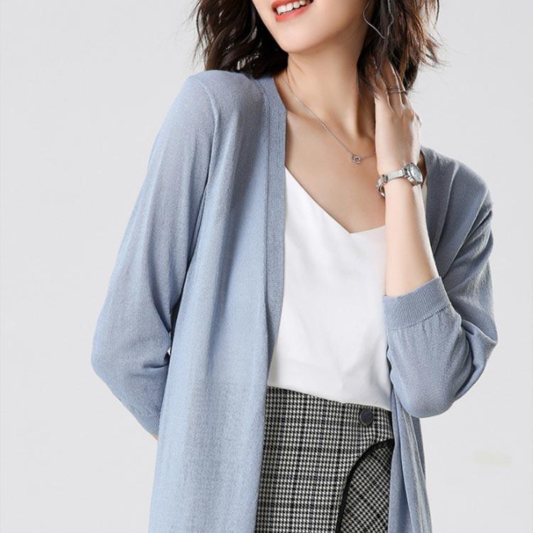 サマーニット レディース カーディガン ニットカーディガン サマーカーディガン ロング丈カーディガン 薄手 無地 冷房対策 ゆるいカーディガン カジュ |  | 01