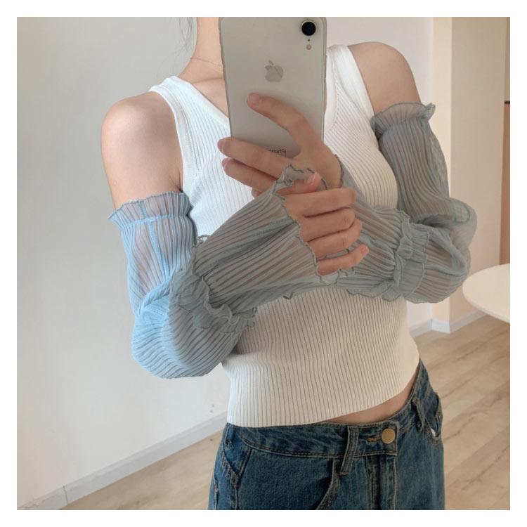 アームカバー レディース 女性 手袋 グローブ ロング UVカット 接触冷感 紫外線対策 クシュクシュ軽量 指なし レース 涼しい 冷え対策 日焼け対 |  | 11