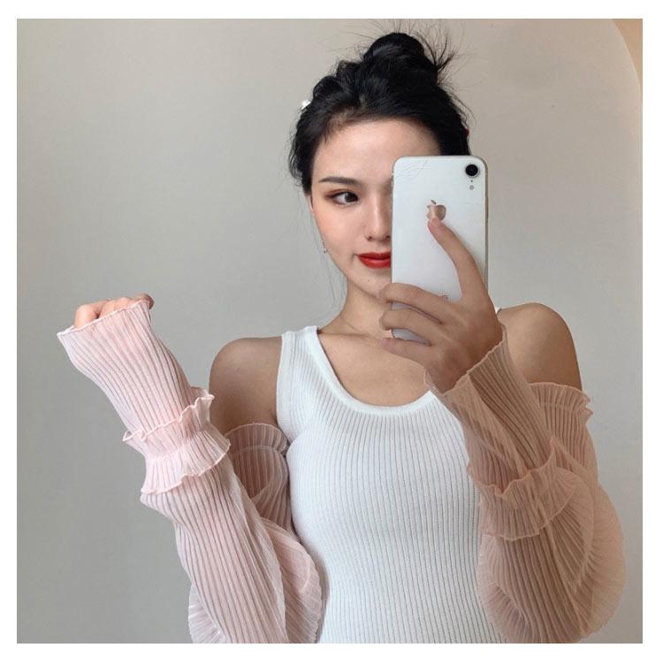 アームカバー レディース 女性 手袋 グローブ ロング UVカット 接触冷感 紫外線対策 クシュクシュ軽量 指なし レース 涼しい 冷え対策 日焼け対 |  | 18