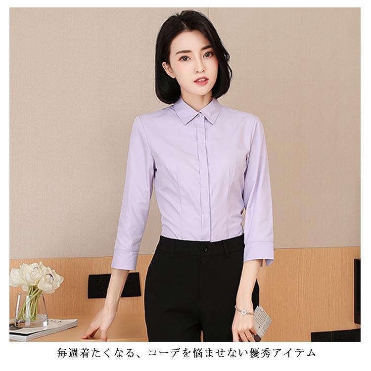 シャツ 長袖シャツ レディース シャツブラウス ワイシャツ Ｙシャツ 丸襟シャツ カジュアルシャツ 無地 長袖 チュニック トップス 森ガール系 大き |  | 17