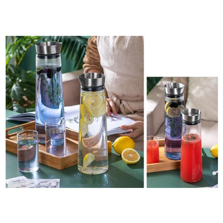 ガラス ピッチャー 蓋付き 1リットル 1L 1.4リットル 1.4L 麦茶ポット