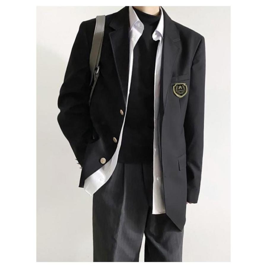 4点セット 制服 学生服 男子高生 ブレザー スクールジャケット 上下