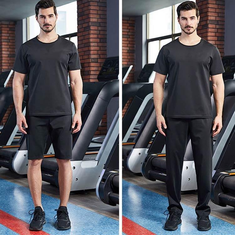 筋トレ サウナスーツ メンズ 送料無料 スポーツウェア 半ズボン 長袖