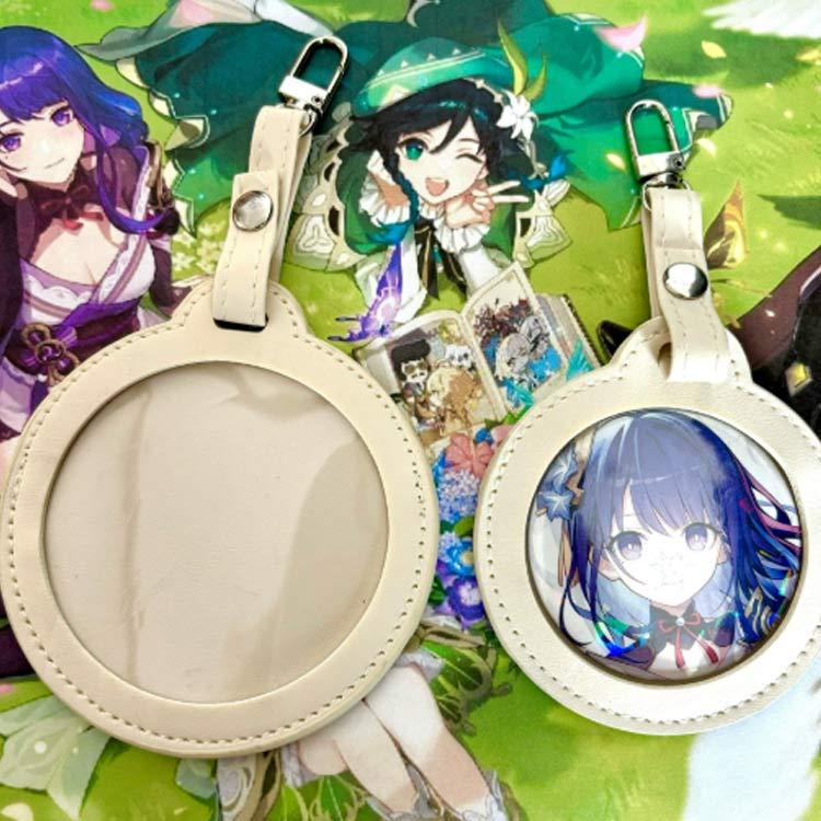 缶バッチ 缶バッジカバー58mm/75mm対応 丸形 収納ケース バッジ