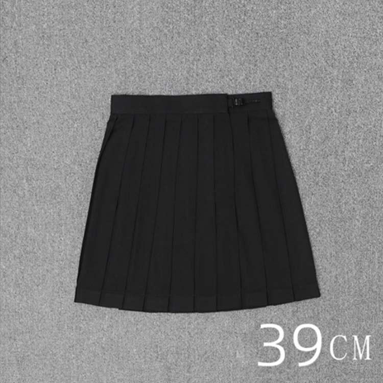 スカート ショートパンツ 43cm プリーツ 無地 黒 ロング丈 紺 60cm