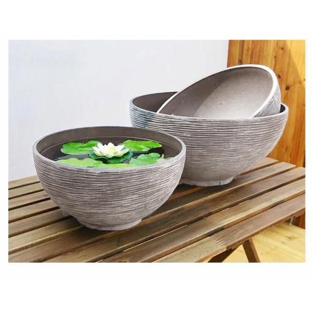睡蓮鉢 厚手 プラスチック アクアリューム 送料無料 すいれん鉢 水鉢