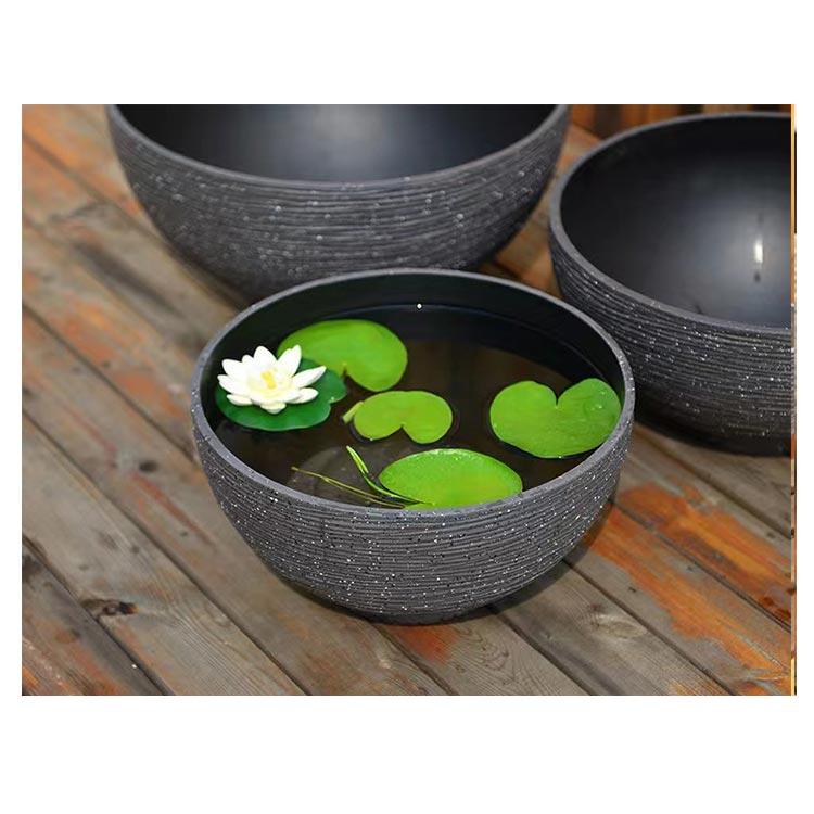 睡蓮鉢 厚手 プラスチック アクアリューム 送料無料 すいれん鉢 水鉢