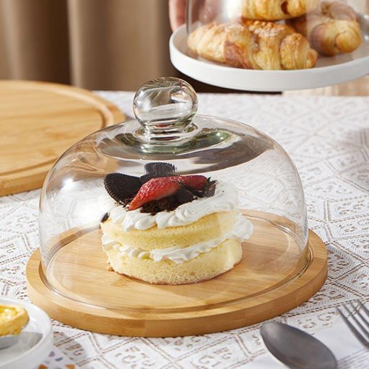 蓋付きケーキドーム「ガラス＊大理石」未使用 Amazon｜Yubbuio13/16/18/21/23/24/26/28/30cmのケーキドーム