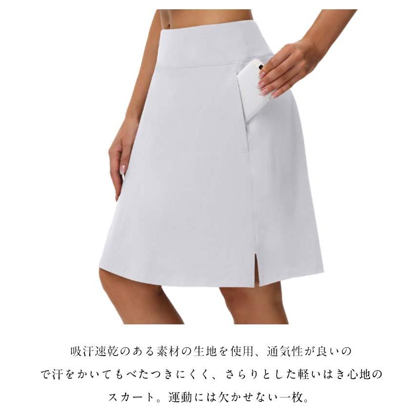 女性 ゴルフスカート スカート 大きいサイズ 丈 レディース 軽量 丈