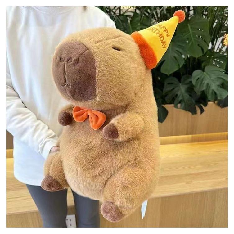 22cm おもちゃ ベッド 抱き枕 カピバラ ぬいぐるみ 動物 玩具 ふわふわ