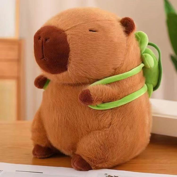 22cm おもちゃ ベッド 抱き枕 カピバラ ぬいぐるみ 動物 玩具 ふわふわ