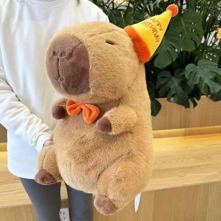 22cm おもちゃ ベッド 抱き枕 カピバラ ぬいぐるみ 動物 玩具 ふわふわ