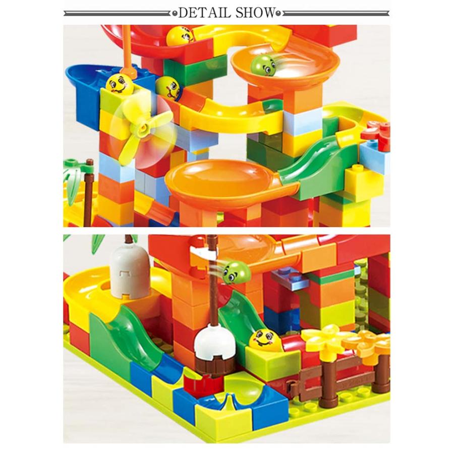 プレート付き ビー玉転がし ボールコースター スロープ スロープトイ