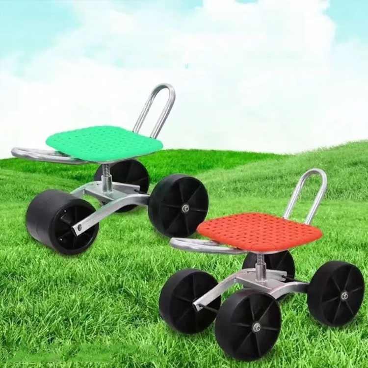 選べる3タイプ 腰掛け台車 座面高さ調節 大型タイヤ付き 回転式 作業イス ガーデンチェアー 農作業用 椅子 イス 背もたれ付き 腰掛 コロコロ移動ラ |  | 01