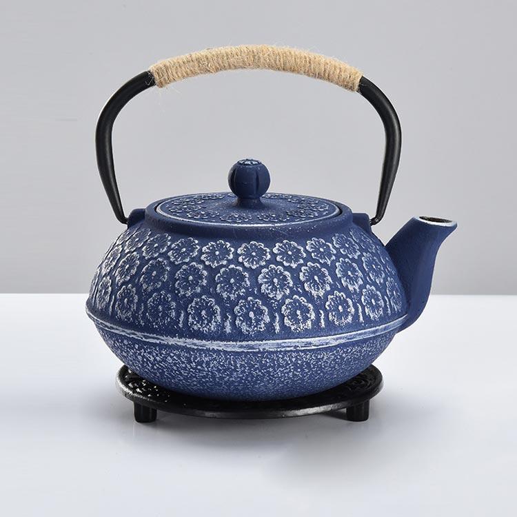 桜柄 鉄瓶 1000ml おしゃれ 急須 鉄びん ih 直火 さくら柄 白湯 やかん