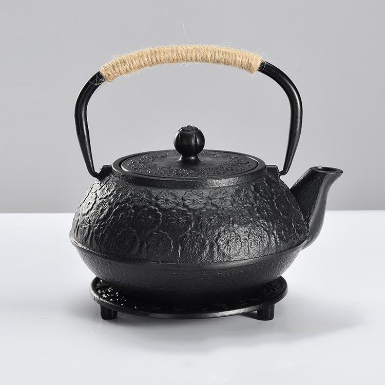 桜柄 鉄瓶 1000ml おしゃれ 急須 鉄びん ih 直火 さくら柄 白湯 やかん