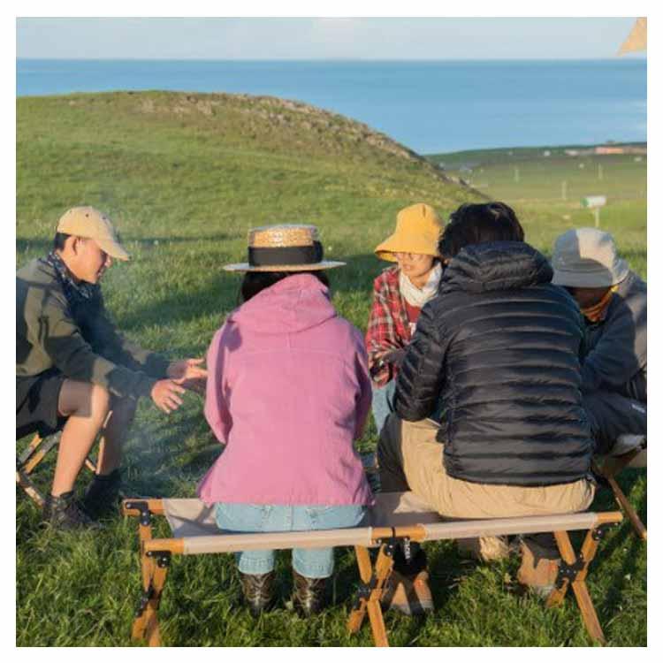 折りたたみ コンパクトベンチ ローチェア 軽量 2人掛け アウトドア