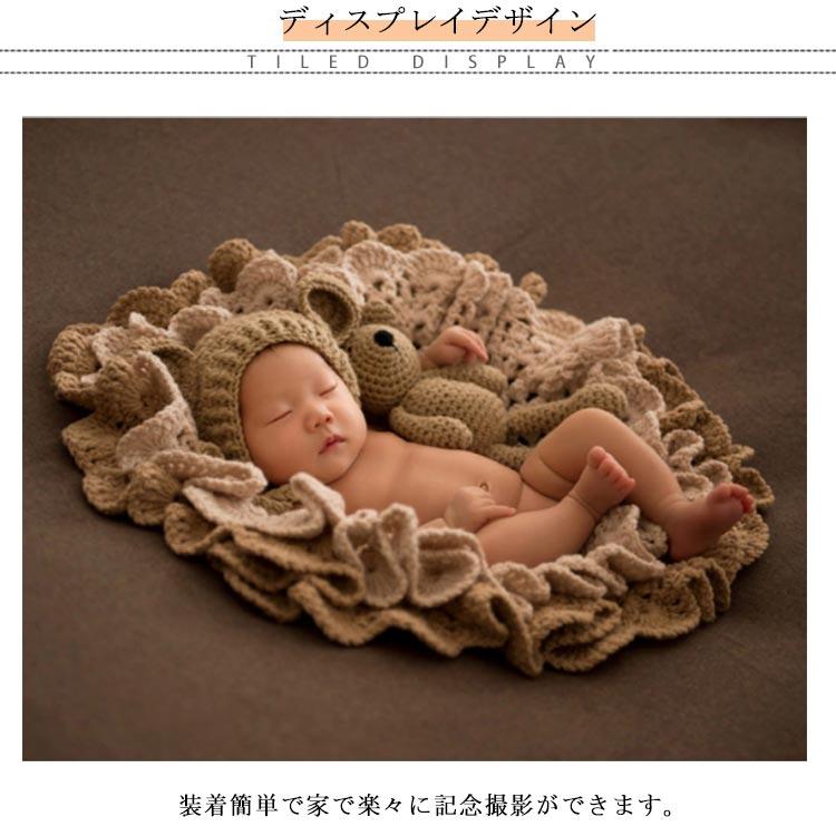 ニューボーンフォト ベビー 赤ちゃん 寝相アート 衣装 ウサギ 熊