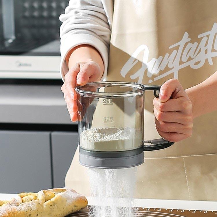 粉 洗える 粉ふるい器 裏ごし器 お菓子作り 粉ふるい 漉し器 容器 片手