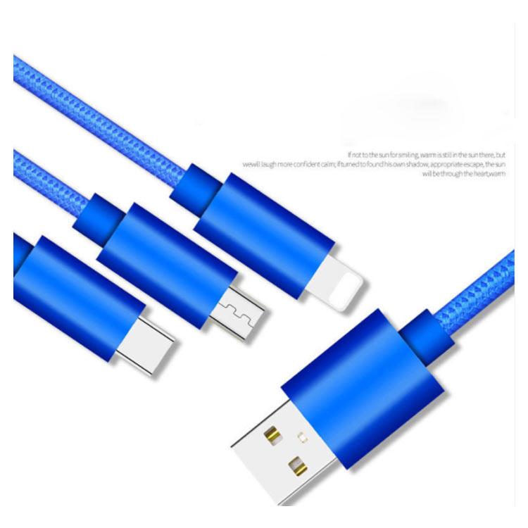 iPhone Micro USB Type-C 3in1 充電ケーブル ACアダプター 2点セット ケーブル長 1m 2m 3m アイフォン スマホ |  | 10