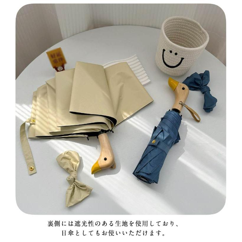 ☆超メルカリ市☆期間限定 Guy de jean 折畳み傘 雨/日傘：アヒル ☆超