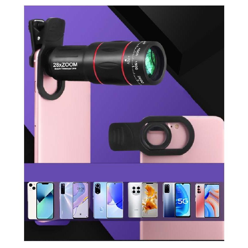 36倍 スマホ望遠レンズ 18倍 28倍 望遠鏡 単眼鏡 64倍 軽量