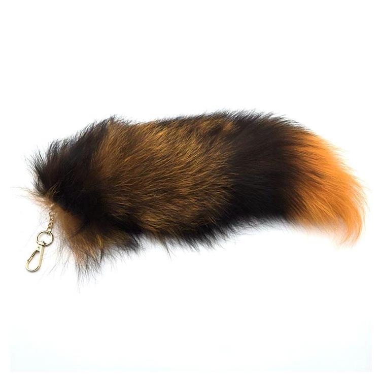 尻尾 キーホルダー しっぽ フェイクファー 狐のしっぽ 長さ30cm/40cm