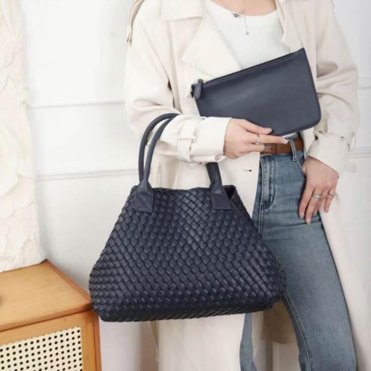 レディース トートバッグ ハンドメイドバッグ メッシュ バッグ PU