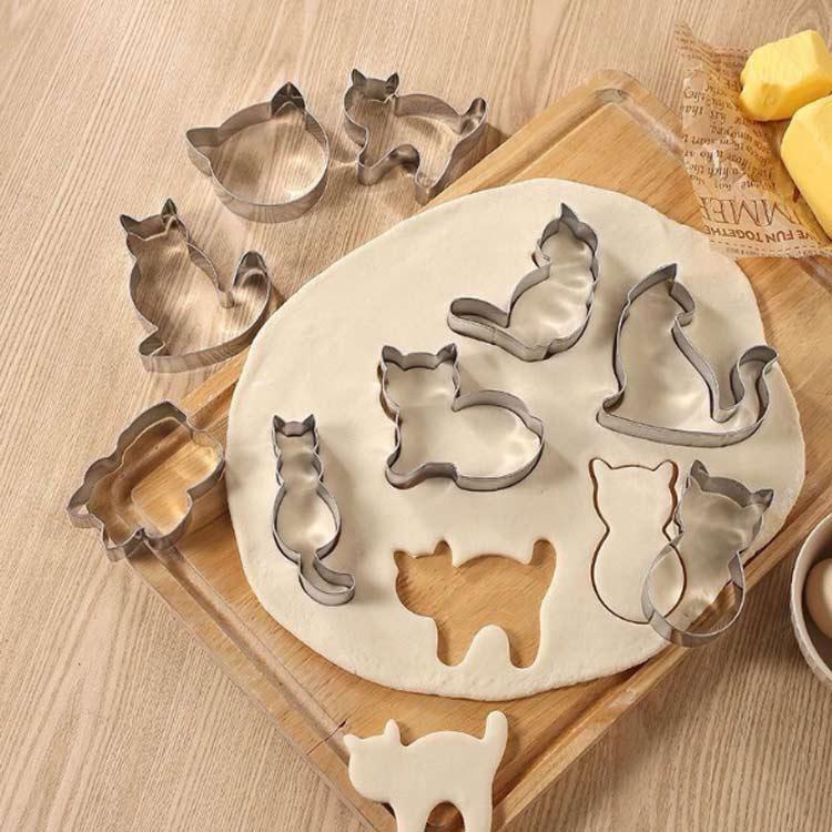 ステンレス 抜き型 ねこ ネコ バレンタイン モールド 動物 クッキー 猫