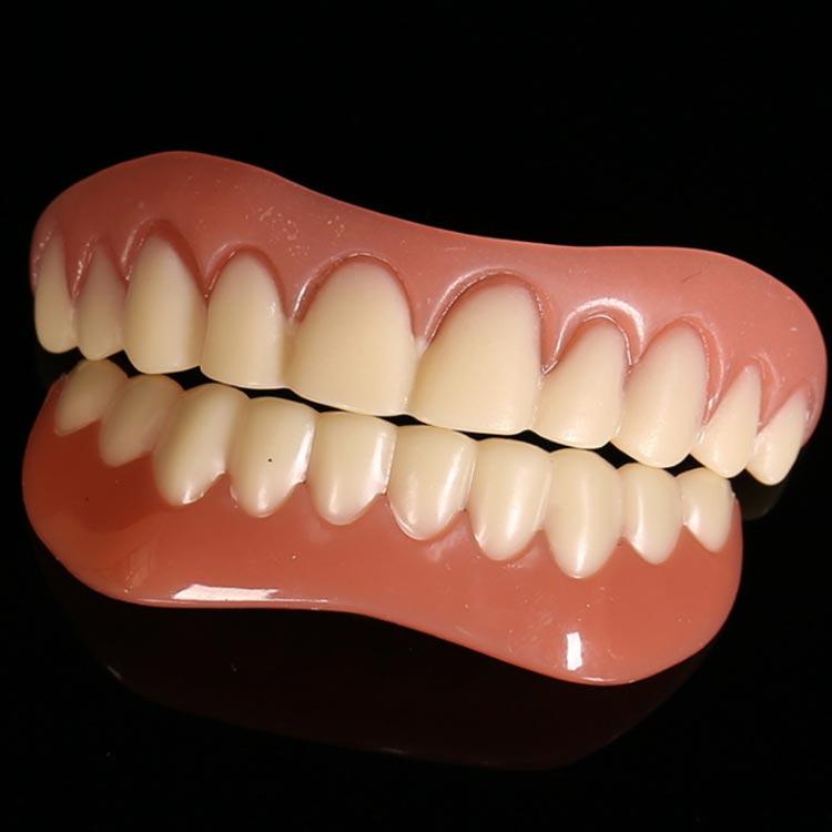 2個セット 上歯 下歯 ワンタッチ付け歯 審美歯 女性用 男性用