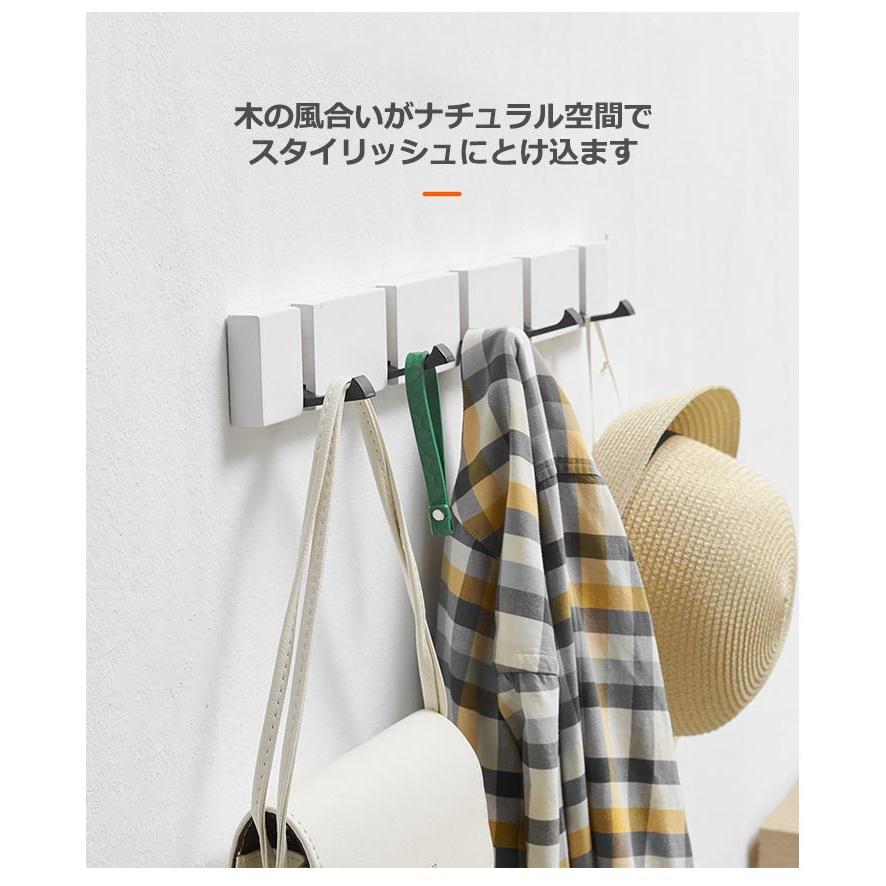ウォールハンガー 木製 壁掛けハンガー 壁掛けフック ハンガーフック