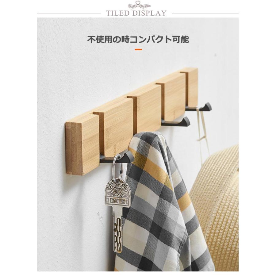 ウォールハンガー 木製 壁掛けハンガー 壁掛けフック ハンガーフック