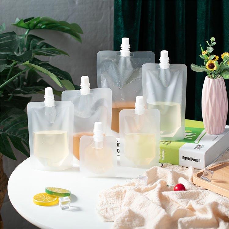 100個入り スパウトパウチ 半透明 30ml 50ml 100ml 150ml 200ml 250ml