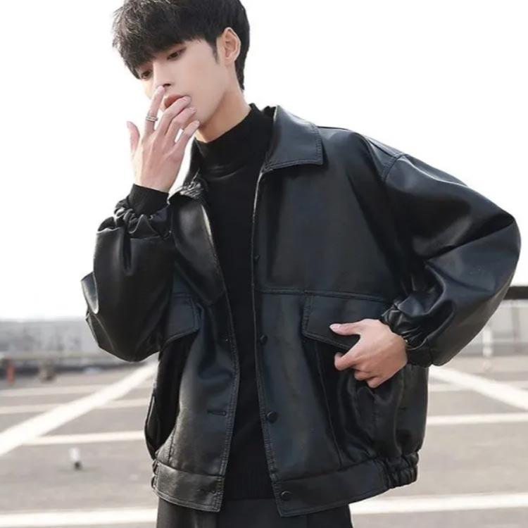 ライダース ジャケット レザージャケット メンズ PUレザー ジャンパー