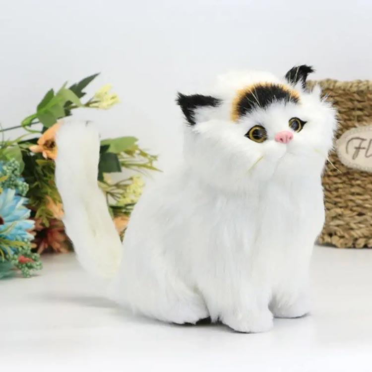 鳴く ねこ 4歳 かわいい 猫 リアル おもちゃ 電子ペット ぬいぐるみ