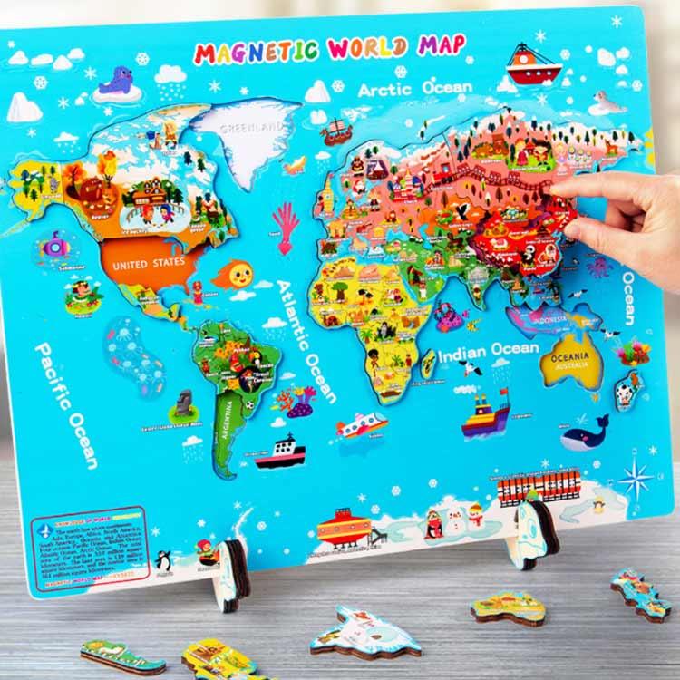 世界地図 パズル 子供 知育玩具 ワールドマップ 子ども こども キッズ 