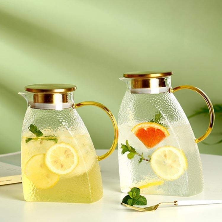 冷蔵庫ドアポケット対応 1600ML 耐熱ガラス製冷蔵庫ポット ドア