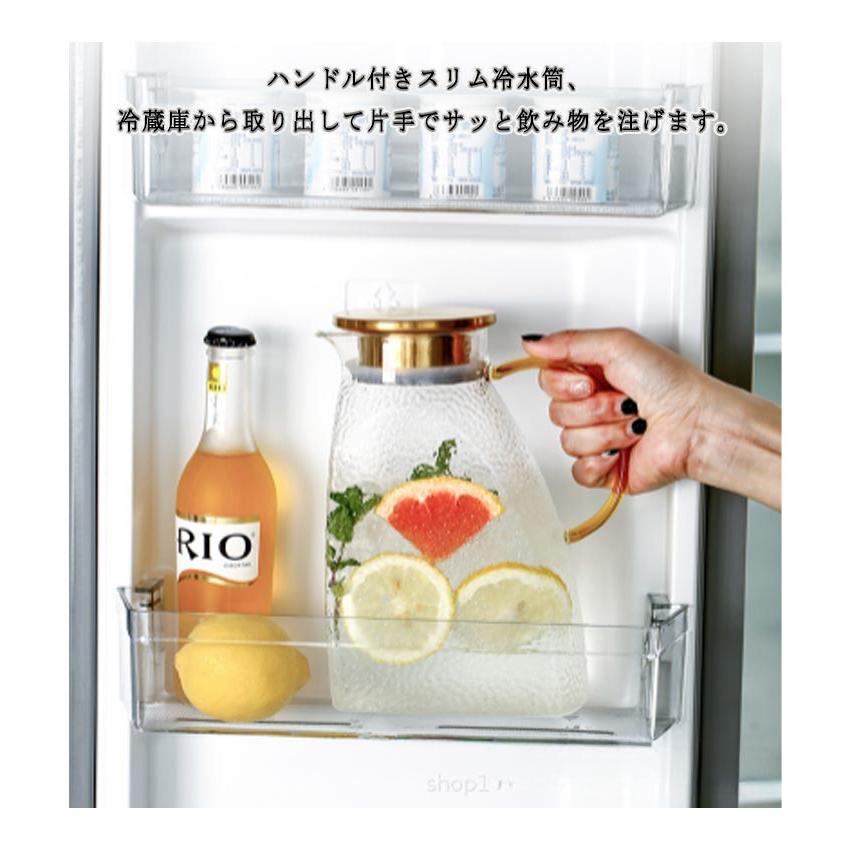 冷蔵庫ドアポケット対応 1600ML 耐熱ガラス製冷蔵庫ポット 冷蔵庫ドアポケット対応 1600ML 耐熱ガラス製冷蔵庫ポット ドア