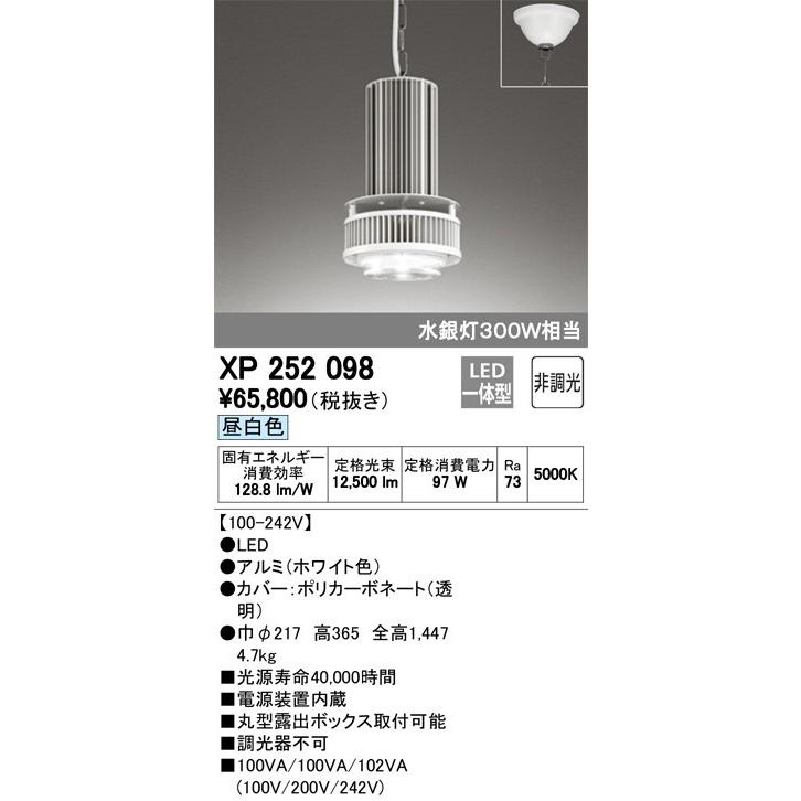 最新型 XP252098 LEDペンダント オーデリック odelic LED照明