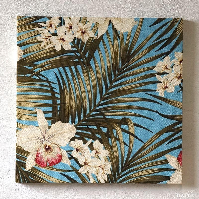 ファブリックパネル＊ハワイアン②オフホワイト ファブリックパネル 海 アートパネル フレーム 玄関 Hawaiian