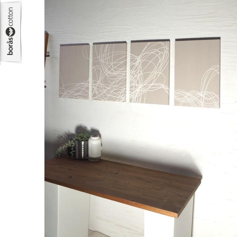 ファブリックパネル アートパネル boras RAPID 40×30cm 4set ベージュ限定品_2