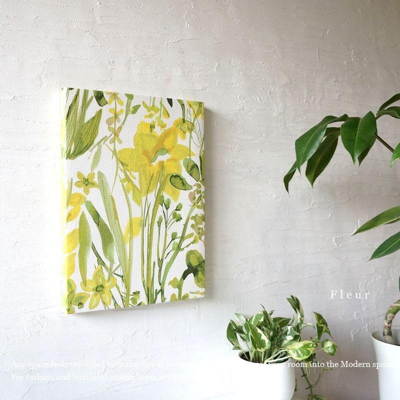 FLEUR ファブリックパネル 花 インテリア 玄関 おしゃれ フルール 40