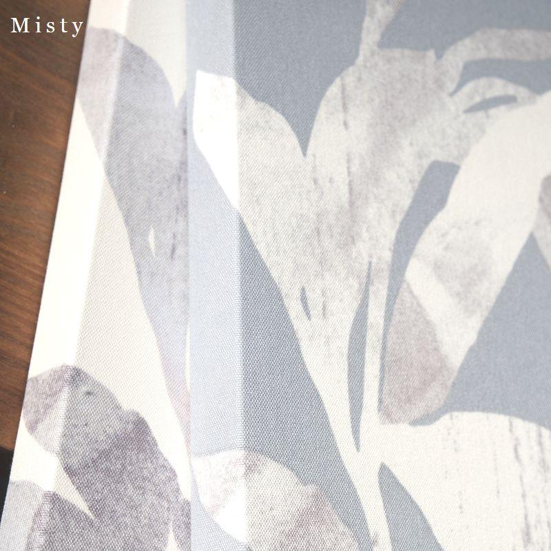 ファブリックパネル 北欧 Misty 40×40cm frozengray リーフ 壁アート