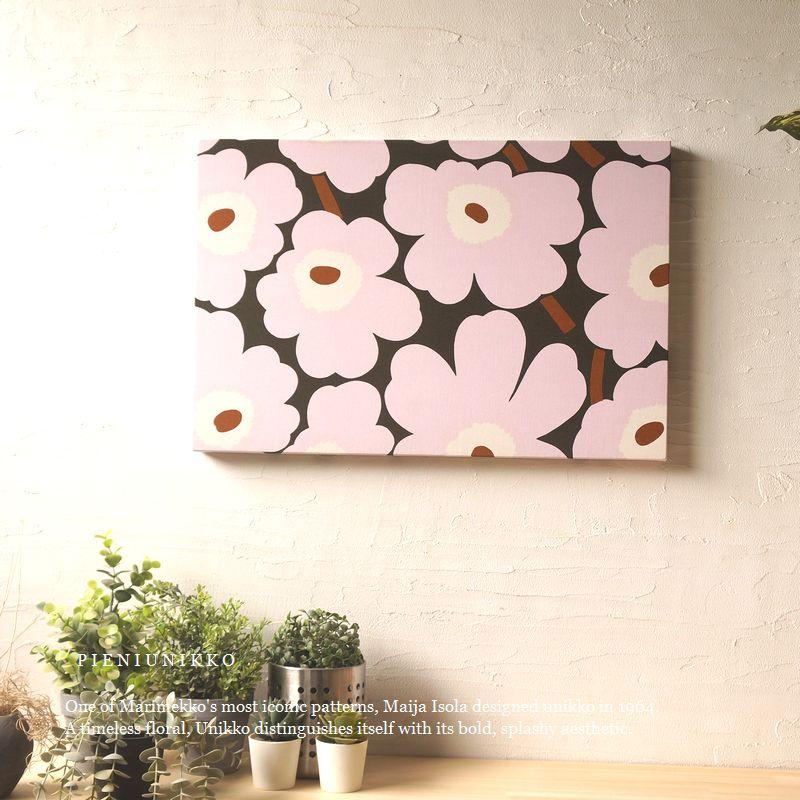 ファブリックパネル アートパネル マリメッコ marimekko pieniunikko ピエニウニッコ 60×40cm pealpink  北欧｜alice55｜07