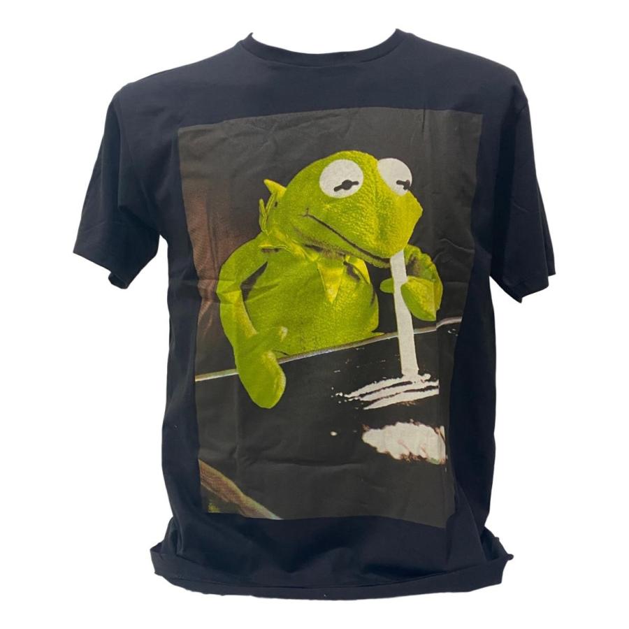 送料無料 カーミット ブラック ドラッグ セサミストリート カエル マペット プリントtシャツ 黒 かわいい プレゼント ペア 彼氏 彼女 ジョーク 12 Alice Alice ヤフーショッピング店 通販 Yahoo ショッピング