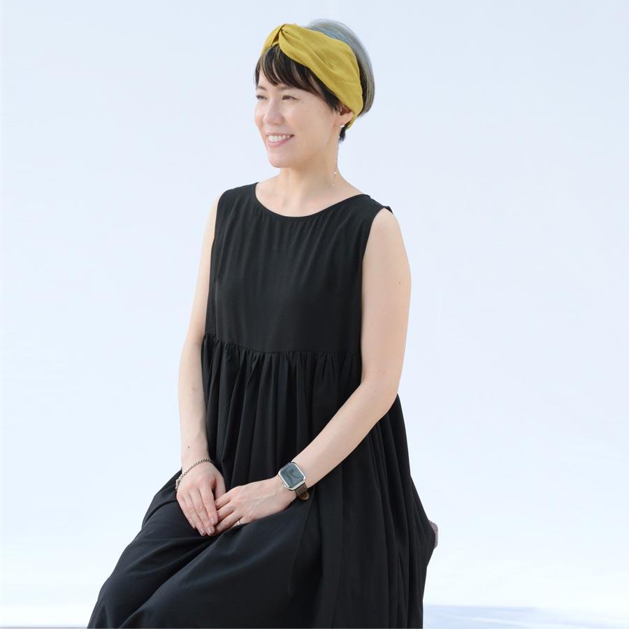 麻100% ヘアターバン リネン 無地 ターバン ヘアバンド : リネン