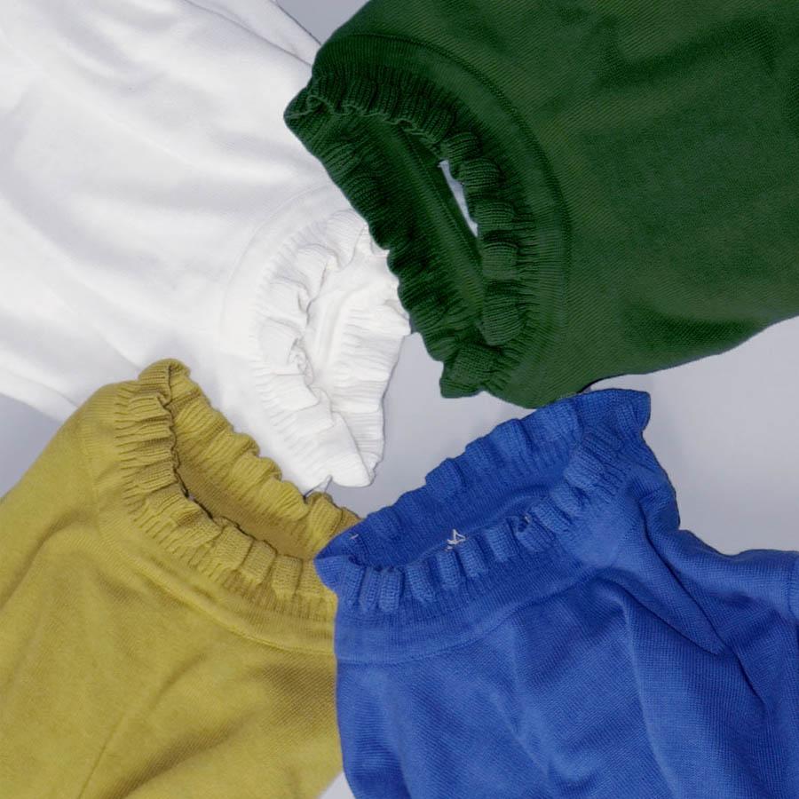 綿 フリルニット フリル衿ニット スタンドカラーニット セーター長袖 長袖ニット コットン ハイネック フリル ニット セーター | Lilou | 14