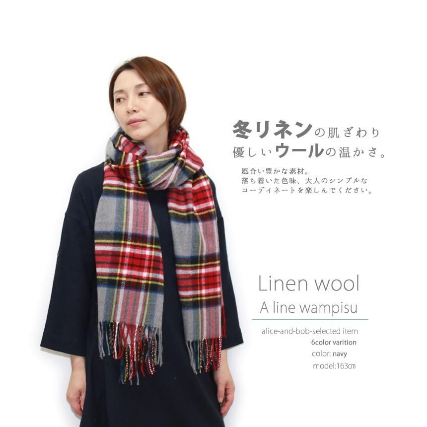 リネンウール Aラインワンピース ナチュラル ワンピ 7分袖 ns75035